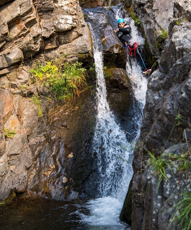 canyoning cevennes bramabiau toboggan